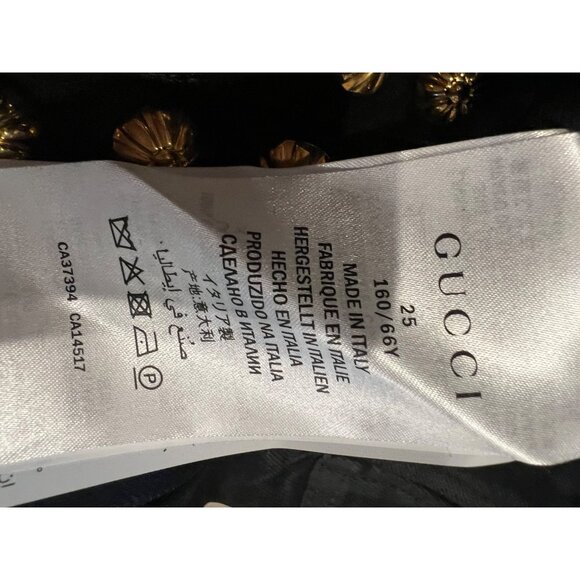 Gucci Women's Black Embellished High-Rise Studded Skinny Jeans Size 25 - Picture 11 of 13